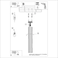 Plafon KARBON 60 ultramaryna SL.2310 SOLLUX
