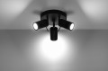 Lampa sufitowa RING 3P czarny GU10 3x40W IP20 SL.1016 SOLLUX