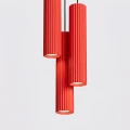 Lampa wisząca KARBON 3P czerwona SL.2341 SOLLUX