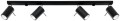 Lampa sufitowa RING 4L czarny GU10 4x40W IP20 SL.0332 SOLLUX