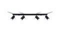 Lampa sufitowa RING 4L czarny GU10 4x40W IP20 SL.0332 SOLLUX