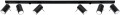 Lampa sufitowa RING 6L czarny GU10 6x40W IP20 SL.0334 SOLLUX