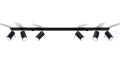 Lampa sufitowa RING 6L czarny GU10 6x40W IP20 SL.0334 SOLLUX