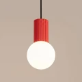 Lampa wisząca HALO 1 czerwona SL.2396 SOLLUX