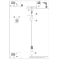 Lampa wisząca HALO 1 brązowa SL.2399 SOLLUX