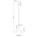 Lampa wisząca NOX 25 szałwiowa SL.2531 SOLLUX