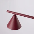 Żyrandol NOX 4L burgund SL.2558 SOLLUX
