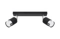 Lampa sufitowa NERO 2 czarny/chrom GU10 2x40W IP20 SL.1065 SOLLUX