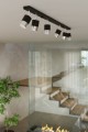 Lampa sufitowa NERO 2 czarny/chrom GU10 2x40W IP20 SL.1065 SOLLUX