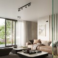 Lampa sufitowa NERO 3 czarny/chrom GU10 3x40W IP20 SL.1066 SOLLUX