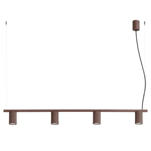 Żyrandol KARBON 4 brązowa SL.2725 SOLLUX