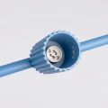 Żyrandol KARBON 4 błękitna SL.2726 SOLLUX