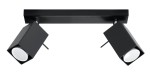 Lampa sufitowa MERIDA 2 czarny GU10 2x40W IP20 SL.0100 SOLLUX