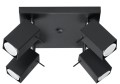 Lampa sufitowa MERIDA 4 czarny GU10 4x40W IP20 SL.0102 SOLLUX