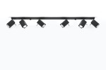 Lampa sufitowa MERIDA 6L czarny GU10 6x40W IP20 SL.0460 SOLLUX