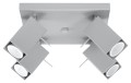 Lampa sufitowa MERIDA 4 szary GU10 4x40W IP20 SL.0458 SOLLUX