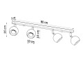 Lampa sufitowa OCULARE 4L biały GU10 4x40W IP20 SL.0441 SOLLUX