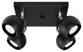 Lampa sufitowa OCULARE 4 czarny GU10 4x40W IP20 SL.0446 SOLLUX