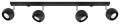 Lampa sufitowa OCULARE 4L czarny GU10 4x40W IP20 SL.0447 SOLLUX