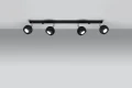 Lampa sufitowa OCULARE 4L czarny GU10 4x40W IP20 SL.0447 SOLLUX