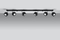 Lampa sufitowa OCULARE 6L czarny GU10 6x40W IP20 SL.0448 SOLLUX