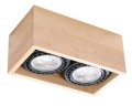 Spot QUATRO 2 naturalne drewno GU10 2x40W IP20 SL.0916 SOLLUX