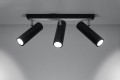 Lampa sufitowa DIREZIONE 3 czarny GU10 3x40W IP20 SL.0501 SOLLUX