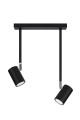 Lampa sufitowa NORANO 2 czarny GU10 2x40W IP20 SL.1075 SOLLUX