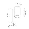 Kinkiet UTTI biały GU10 1x40W IP20 SL.1076 SOLLUX