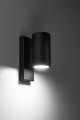 Kinkiet UTTI czarny GU10 1x40W IP20 SL.1077 SOLLUX