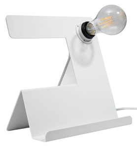 Lampa biurkowa INCLINE biała E27 1x60W IP20 SL.0668 SOLLUX