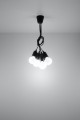 Lampa wisząca DIEGO 5 czarna E27 5x60W IP20 SL.0574 SOLLUX