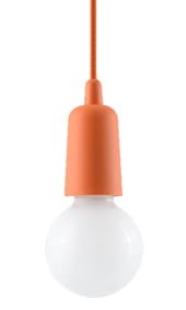 Lampa wisząca DIEGO 1 pomarańczowy  E27 1x60W IP20 SL.0584 SOLLUX