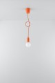 Lampa wisząca DIEGO 1 pomarańczowy  E27 1x60W IP20 SL.0584 SOLLUX
