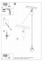 Lampa wisząca DIEGO 1 pomarańczowy  E27 1x60W IP20 SL.0584 SOLLUX