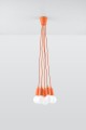 Lampa wisząca DIEGO 5 pomarańczowy  E27 5x60W IP20 SL.0586 SOLLUX