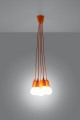 Lampa wisząca DIEGO 5 pomarańczowy  E27 5x60W IP20 SL.0586 SOLLUX