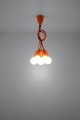 Lampa wisząca DIEGO 5 pomarańczowy  E27 5x60W IP20 SL.0586 SOLLUX