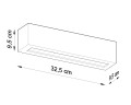 Kinkiet ceramiczny VEGA E27 1x60W IP20 SL.0006 SOLLUX