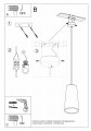 Lampa wisząca ceramiczna GULCAN E27 1x60W IP20 SL.0849 SOLLUX