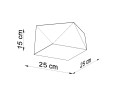 Plafon HEXA 25 biały E27 1x60W IP20 SL.0686 SOLLUX