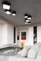 Plafon HEXA 25 czarny E27 1x60W IP20 SL.0687 SOLLUX