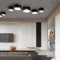 Plafon HEXA 35 czarny E27 2x60W IP20 SL.0690 SOLLUX