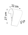 Kinkiet CLINO 1 E27 1x46W IP20 SL.0863 SOLLUX