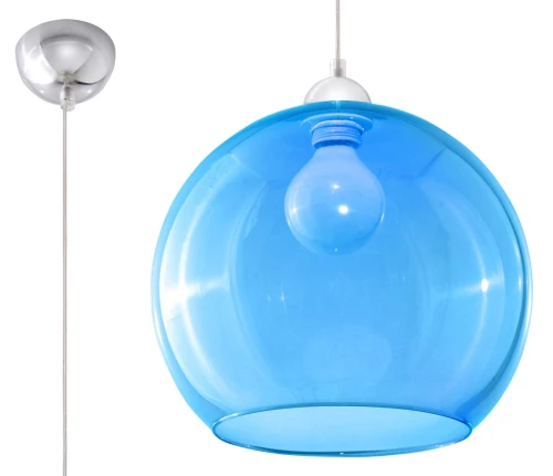 Lampa wisząca BALL błękitna E27 1x60W IP20 SL.0251 SOLLUX