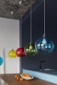 Lampa wisząca BALL błękitna E27 1x60W IP20 SL.0251 SOLLUX