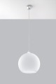 Lampa wisząca BALL biała E27 1x60W IP20 SL.0256 SOLLUX