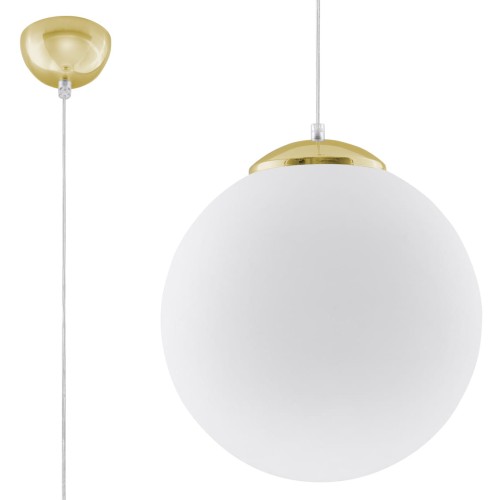 Lampa wisząca UGO 30 złota E27 1x60W IP20 SL.0716 SOLLUX
