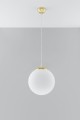 Lampa wisząca UGO 30 złota E27 1x60W IP20 SL.0716 SOLLUX