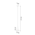 Lampa wisząca TALEJA 1 biała E27 1x60W IP20 SL.0983 SOLLUX